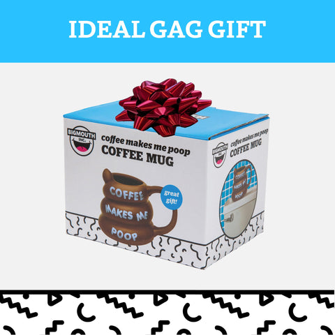 BigMouth Inc poop mug with 14-oz capacity for a generous brew.