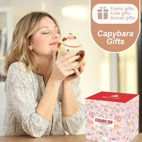 BigNoseDeer Capybara mug is a thoughtful gift idea for her.