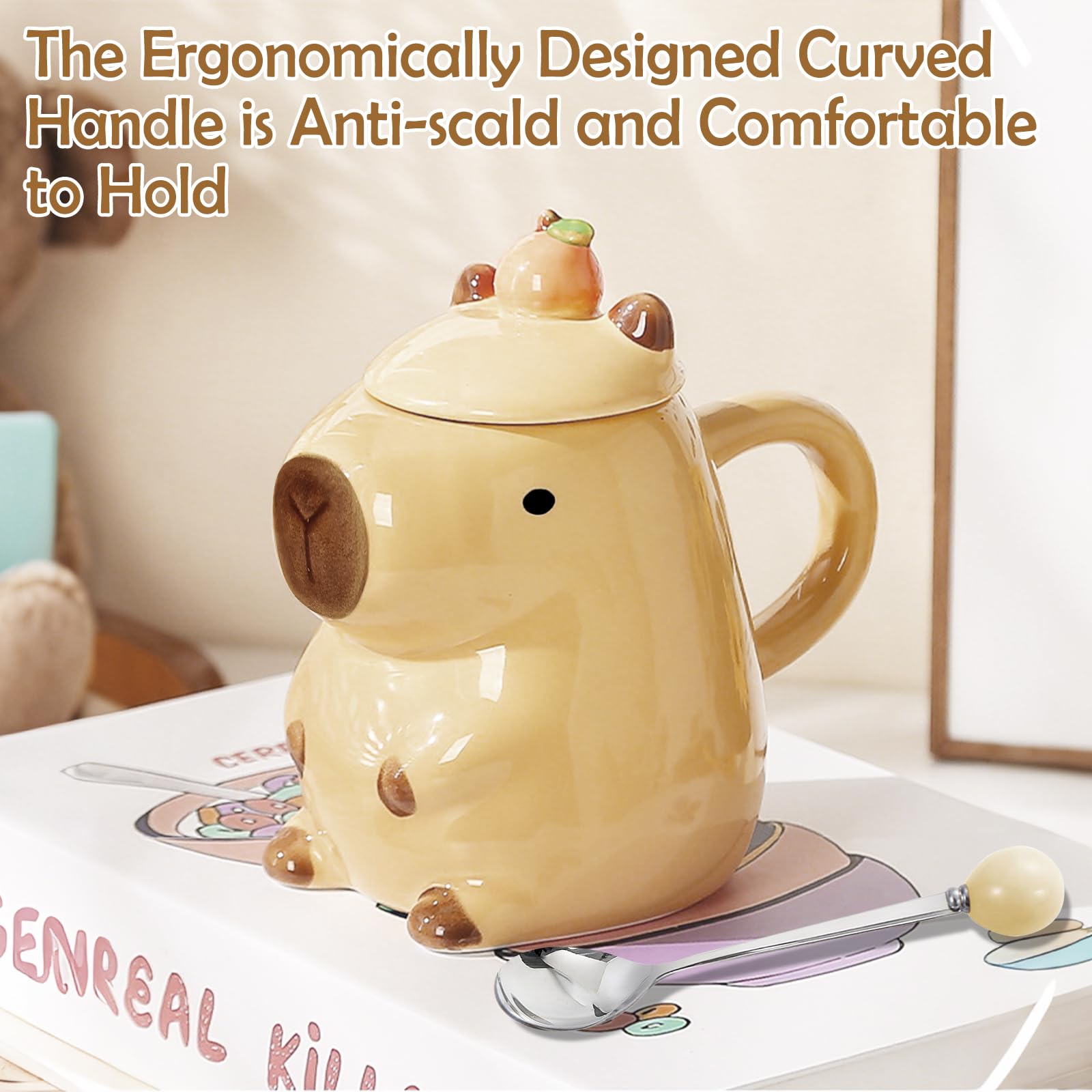 BigNoseDeer Capybara mug dishwasher safe for easy cleanup.