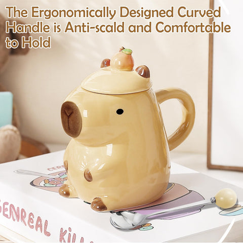 BigNoseDeer Capybara mug dishwasher safe for easy cleanup.