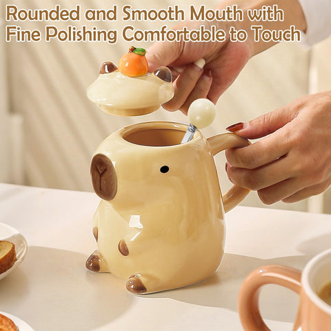 BigNoseDeer Capybara mug in gift box, ready for gifting.