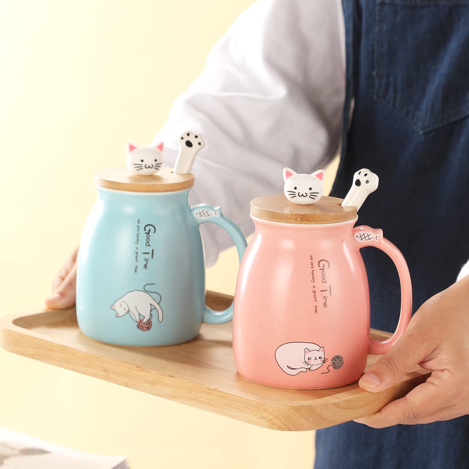 BigNoseDeer cat lovers gift idea featuring a cute teacup