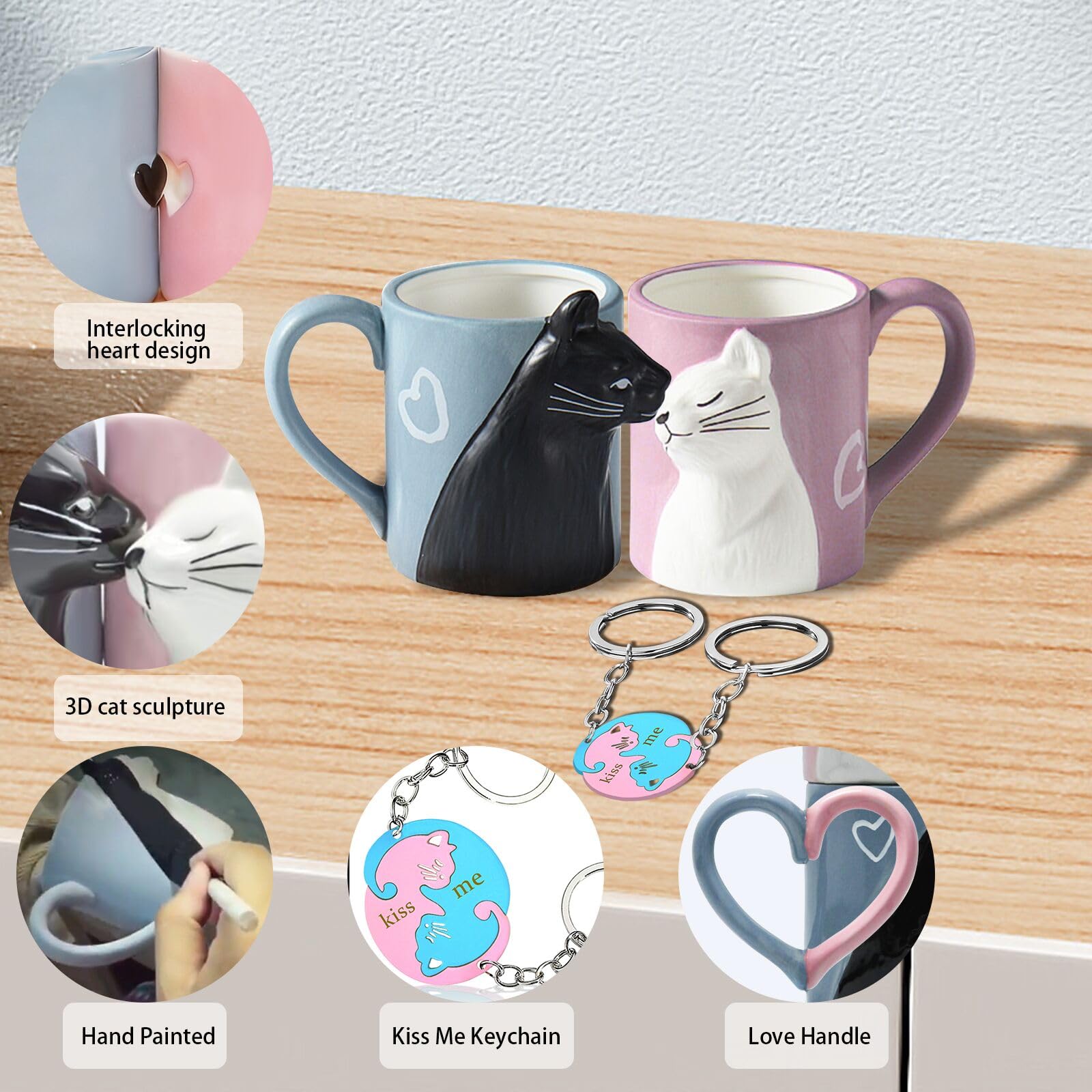 BigNoseDeer mr-mrs mugs offer stylish distinction for couples.