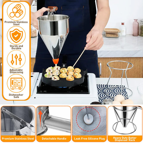 BILIPLE muffin rings two create uniform cups for even baking.