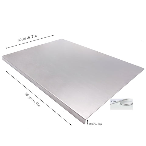 BILLAMB cutting board with non-slip pads keeps slices secure during chopping.