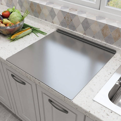 BILLAMB cutting board stays stable on countertops during prep.