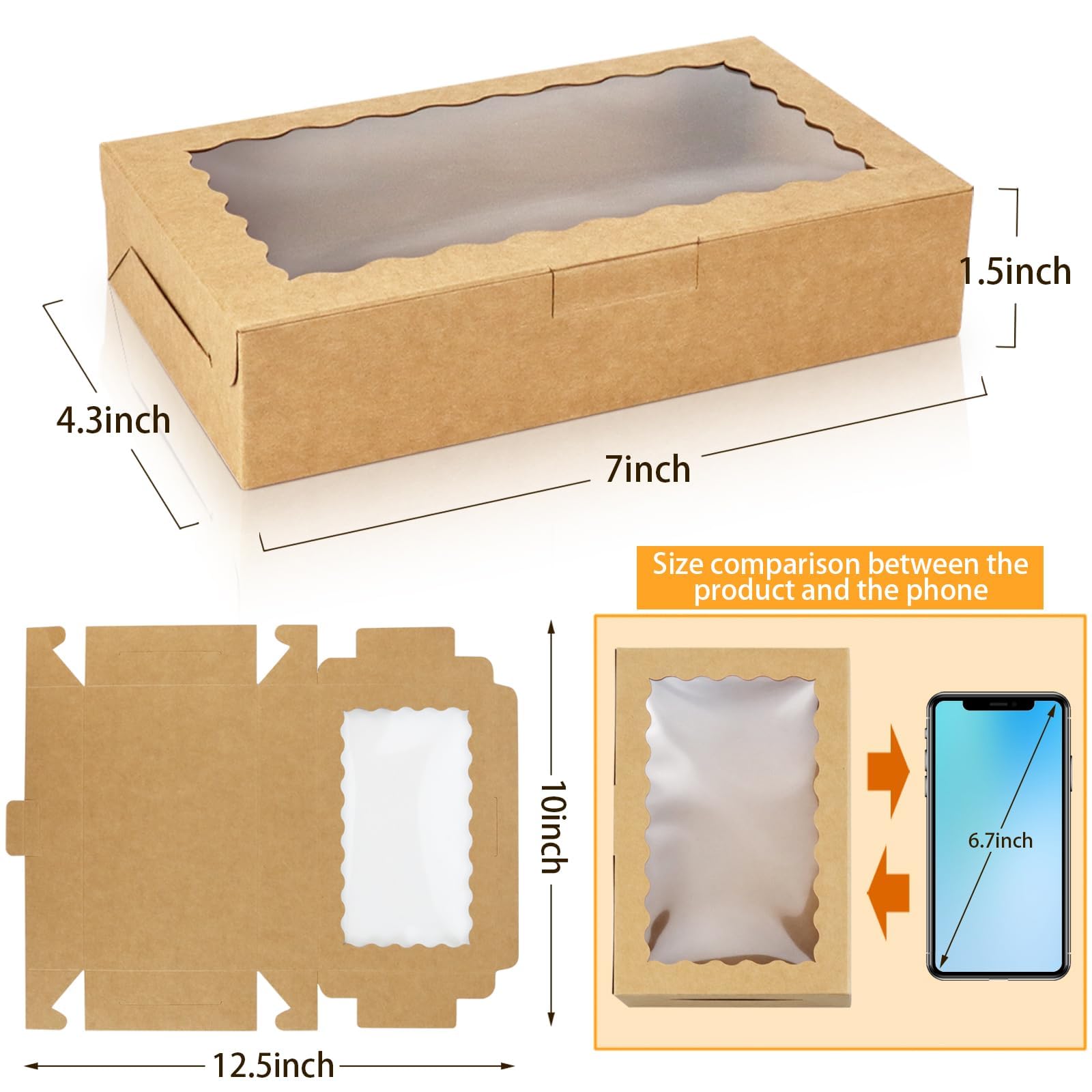 Billioteam assembled cookie box flat pack for quick storage and transport.