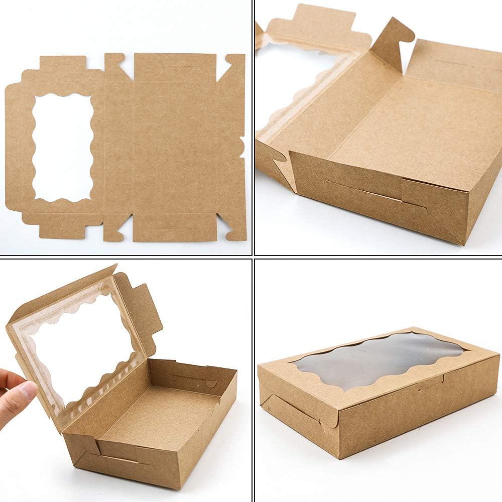 Billioteam cookie box clear window detail highlights desserts while staying protected.