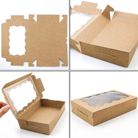 Billioteam cookie box clear window detail highlights desserts while staying protected.