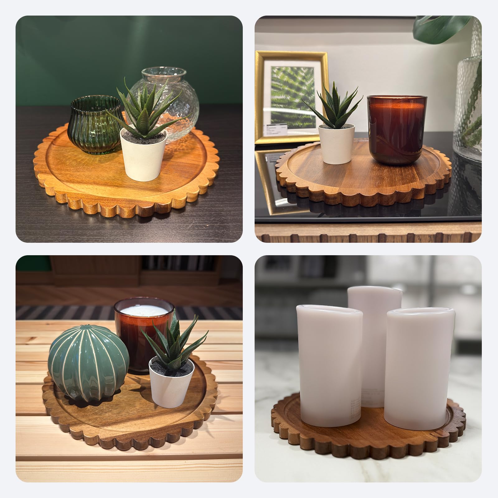 BILYSKEP tray ideal for candles and vases to create a curated display