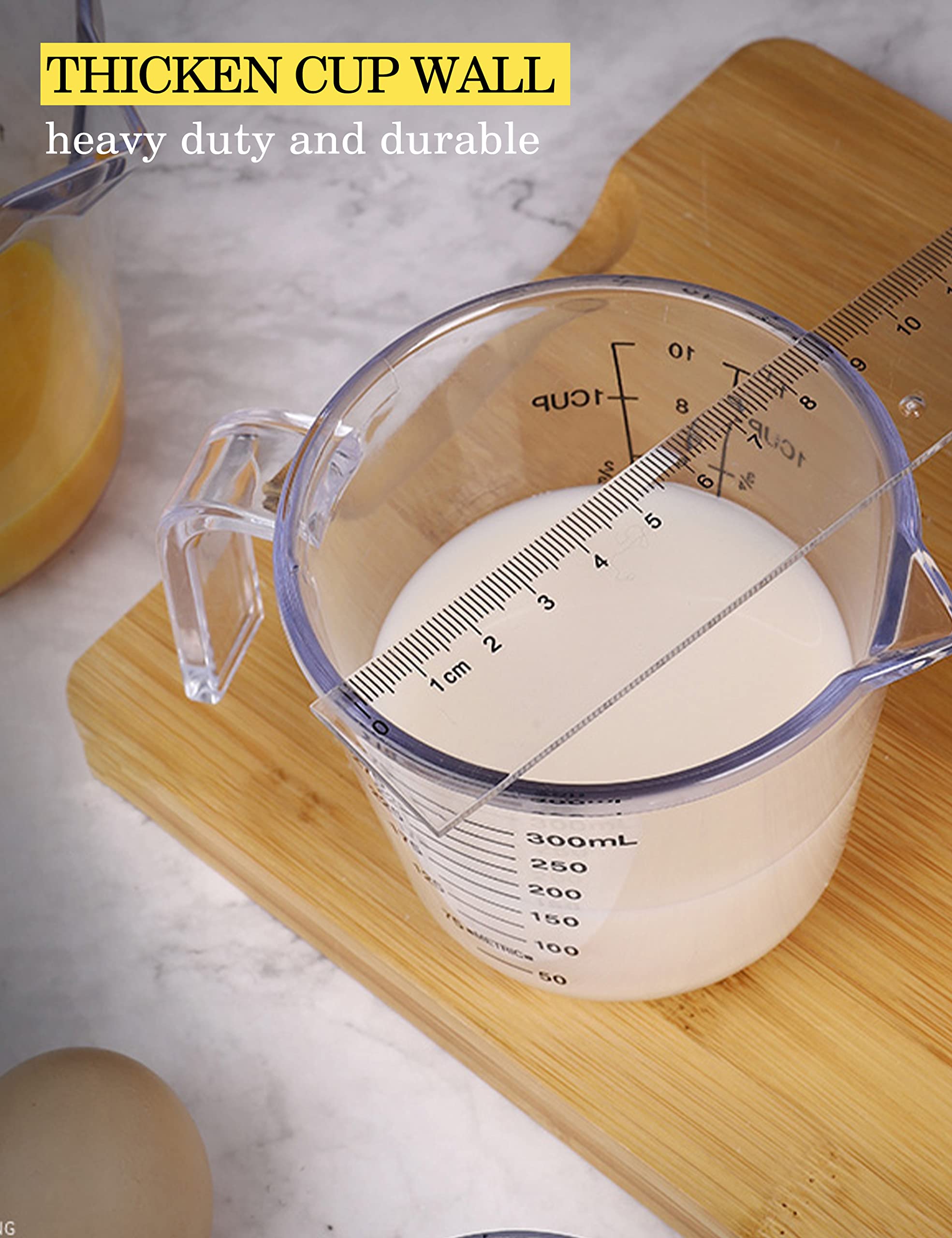 Durable BINGBING measuring cups withstand drops and daily use