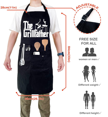 Binggle water-resistant coating protects clothing from splashes while cooking.