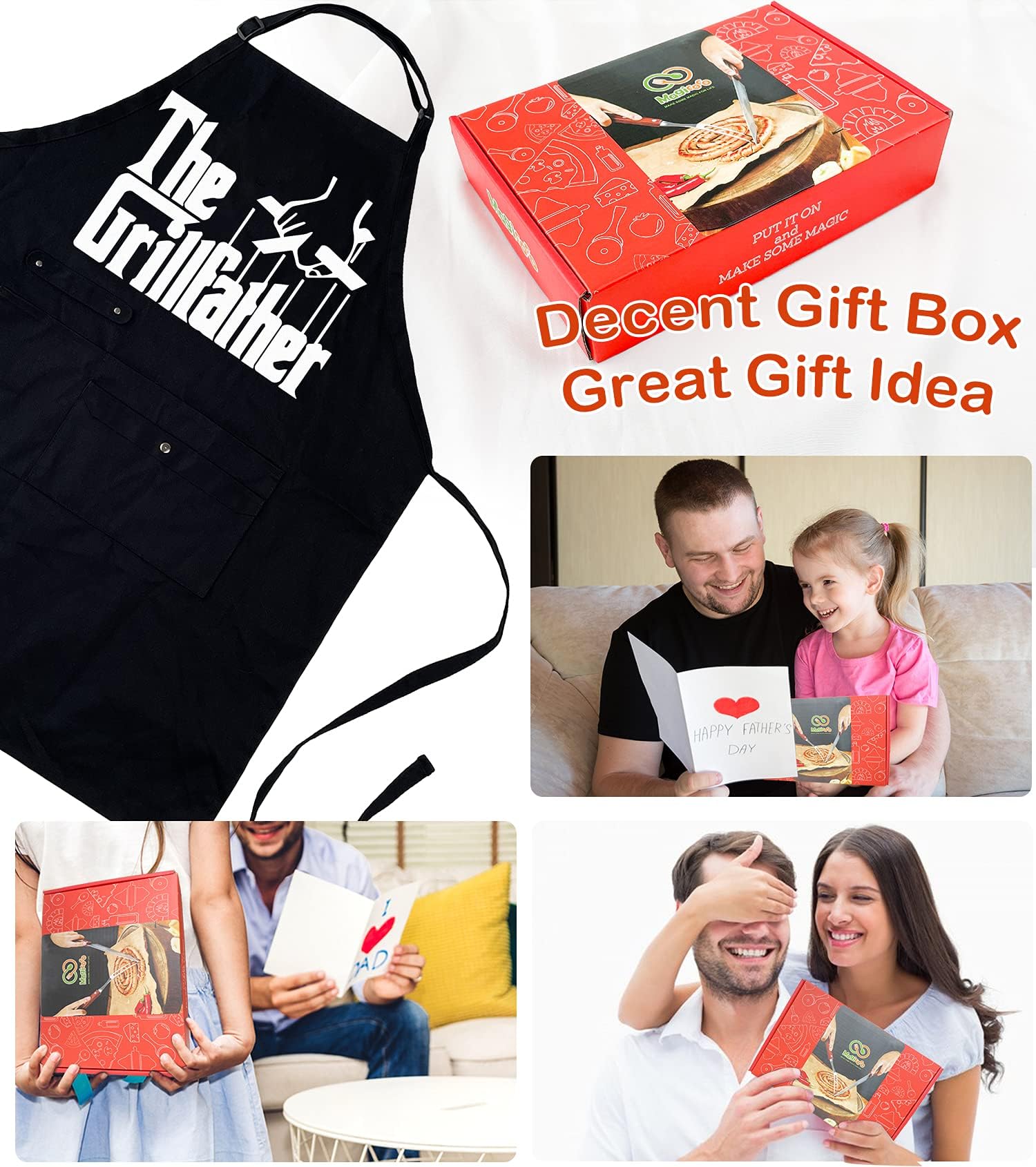 Binggle gift-ready apron ideal for Father's Day and birthdays.