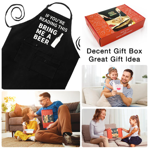 Binggle unisex apron is a versatile gift for Dad, Mom, or friends