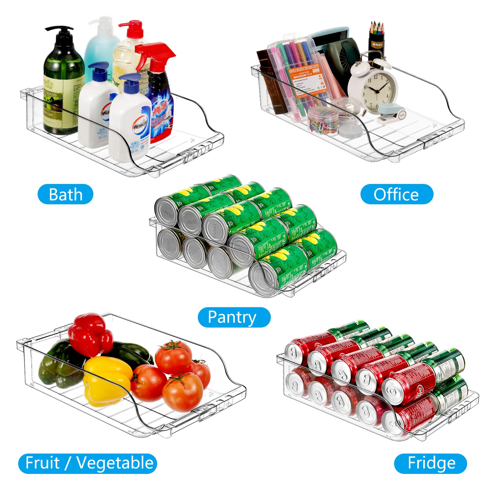 BingoHive transparent material lets you see contents at a glance.