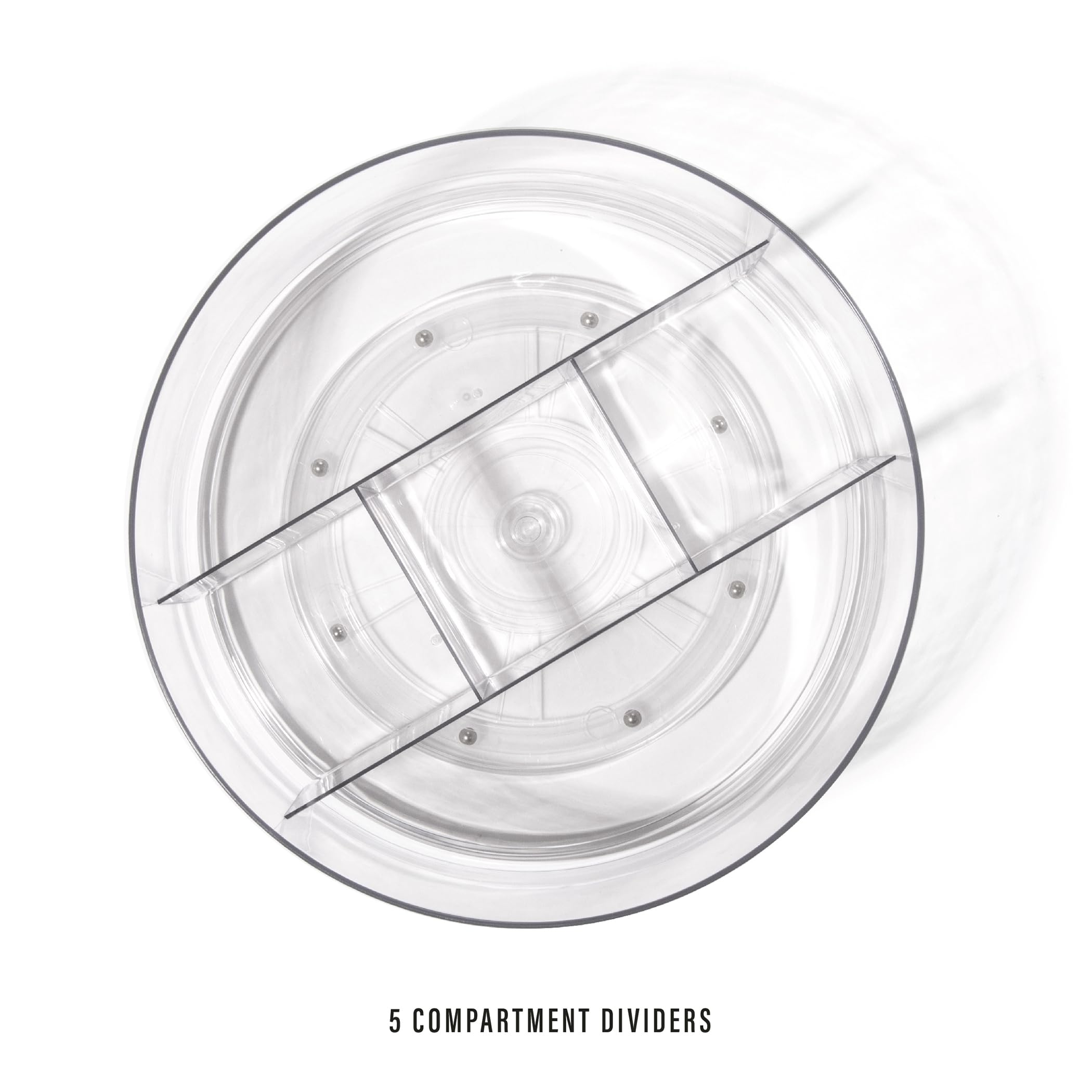 BINO 360-degree rotating base enabling smooth reach for all items