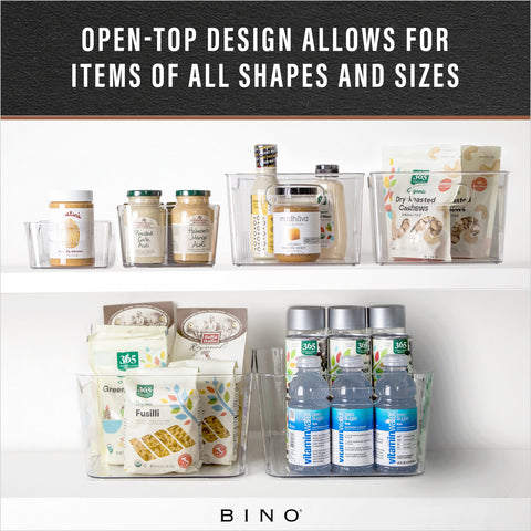 BINO BPA-free plastic bin safe for food and household storage