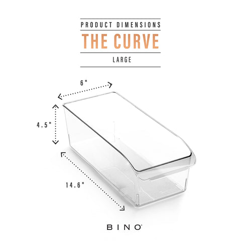 BINO Curve Large Bin nested to save space when not in use.