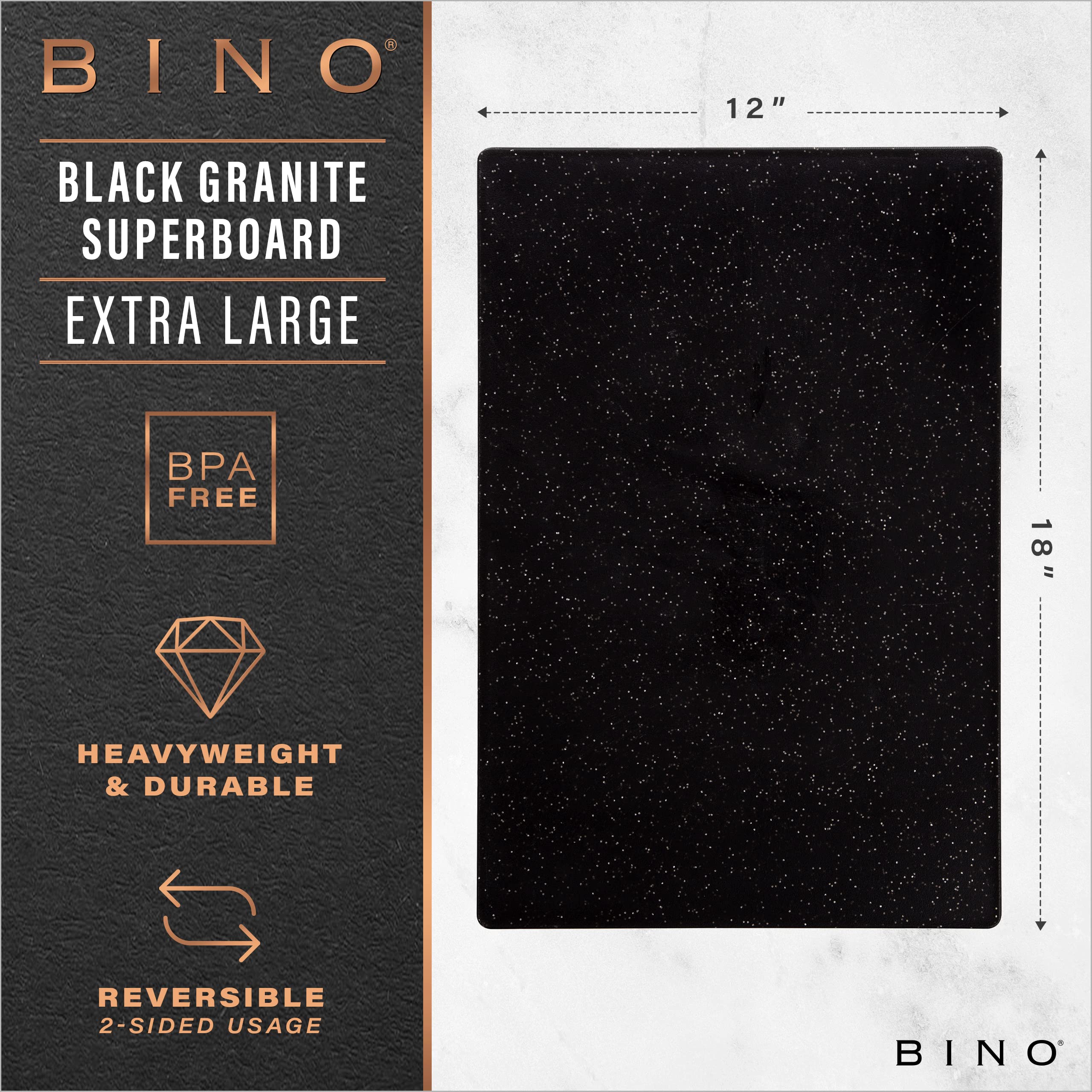 BINO cutting board dual-sided design prevents cross-contamination during prep