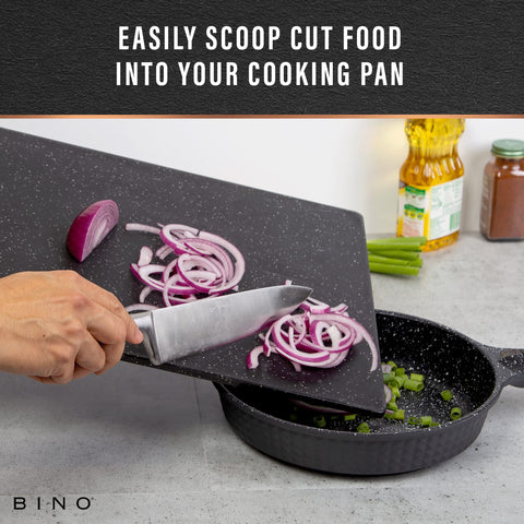 BINO cutting board doubles as a multipurpose tray for serving