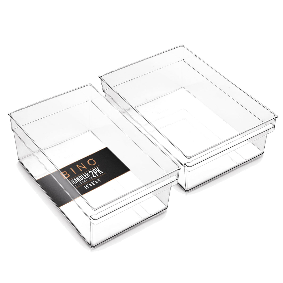 BINO The Handler large clear storage bin in fridge for organized cooling space