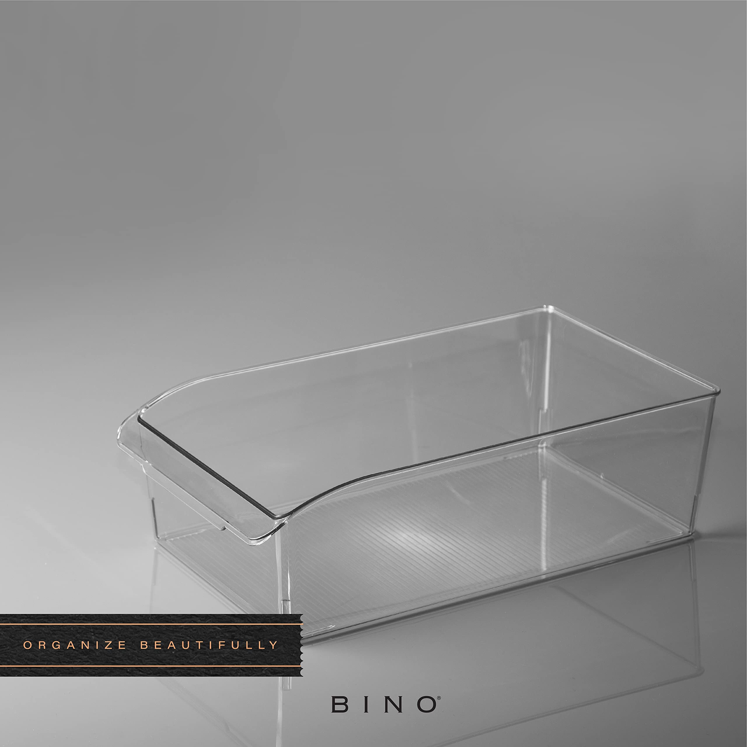 BINO large-size bin nests with others to save cabinet space.