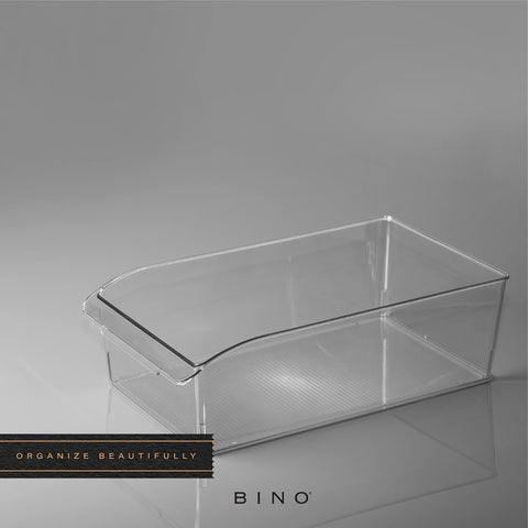 BINO large-size bin nests with others to save cabinet space.