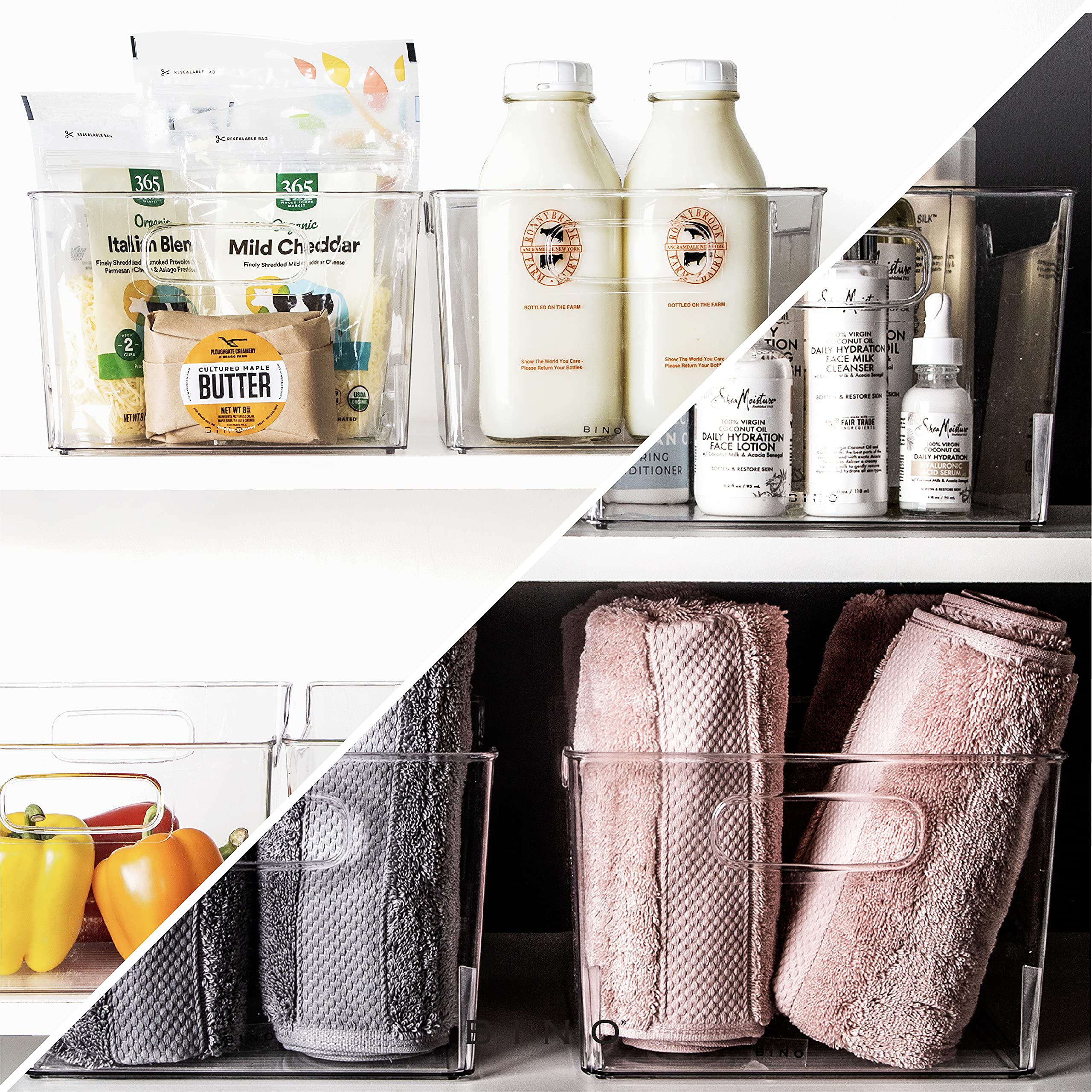 BINO Lodge bathroom storage bin maximizes small spaces with effortless access.
