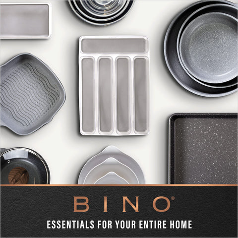 BINO Lucid Collection clear bin for multipurpose use across home areas.