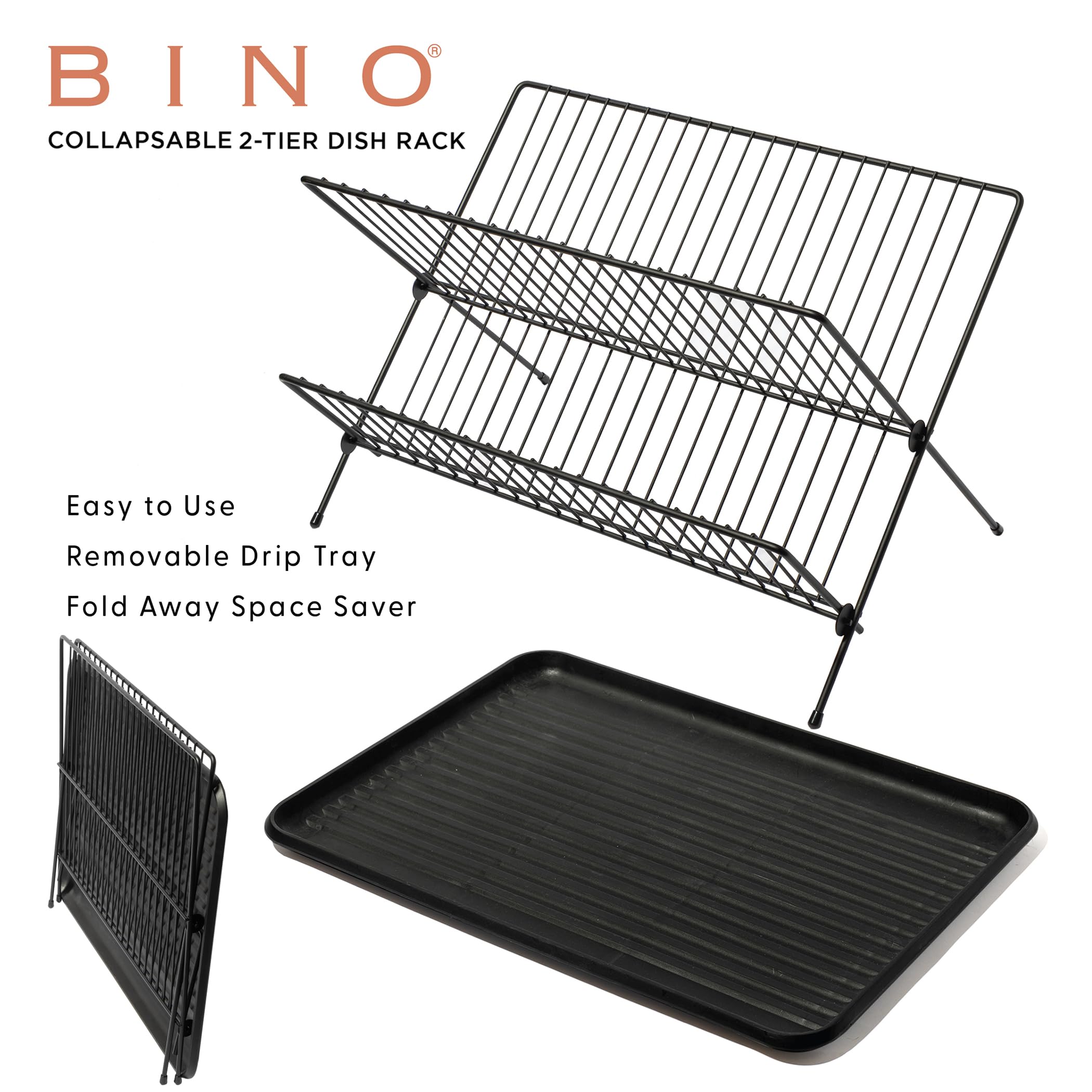 BINO rustproof aluminum drying rack resists moisture for years of use