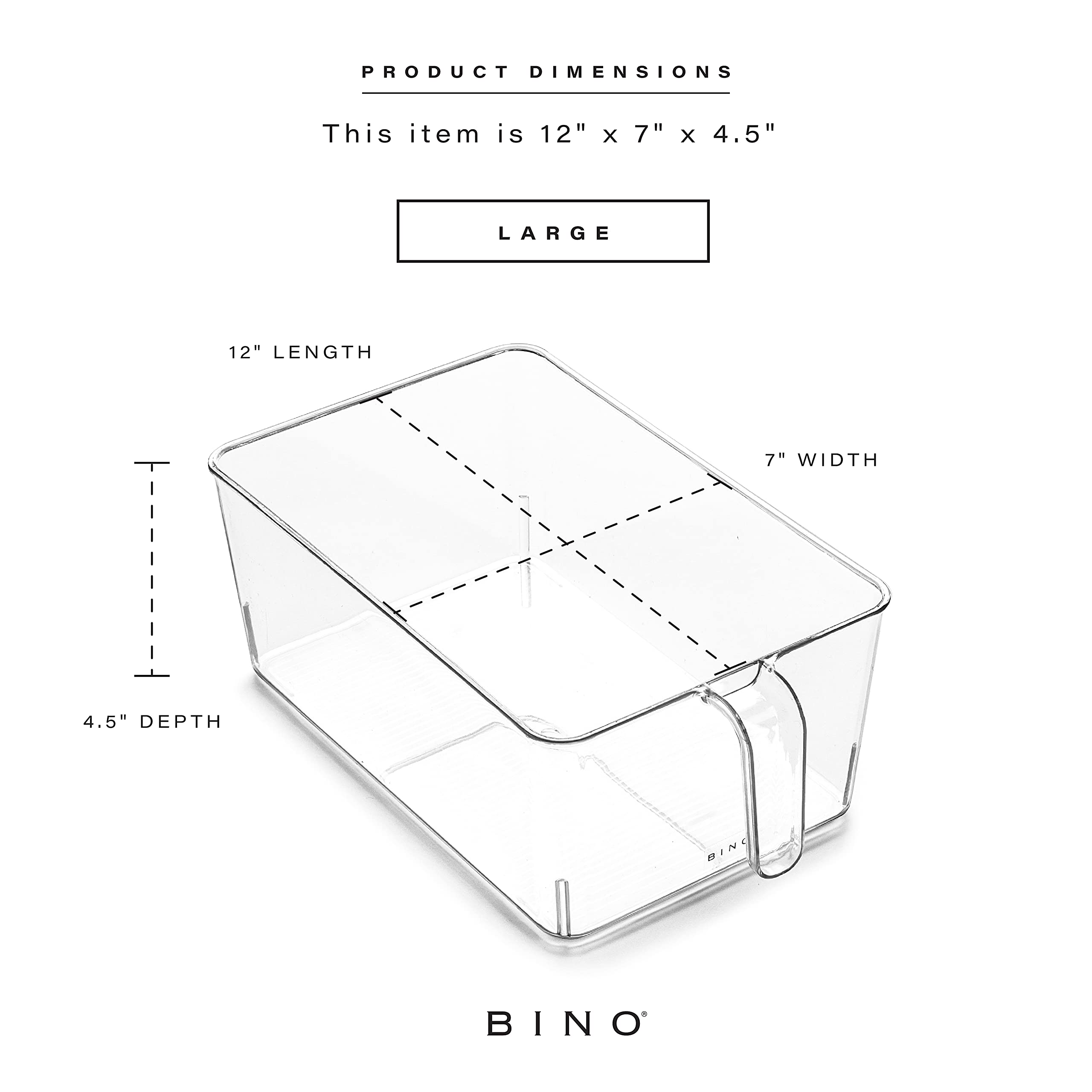 BINO see-through pantry bin helps you spot items quickly.
