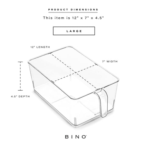 BINO see-through pantry bin helps you spot items quickly.