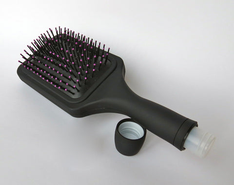 Binocktails Bev-Brush mirror-back allows quick style checks while keeping the secret.