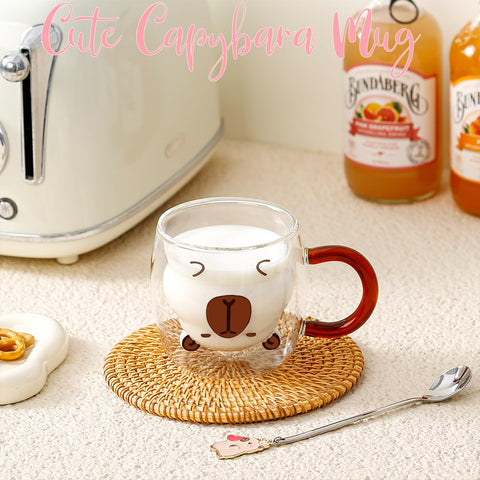 Binoster cute capybara mug for office desks
