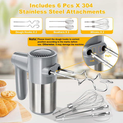 BinROC cordless hand mixer one-click eject for quick tool changes