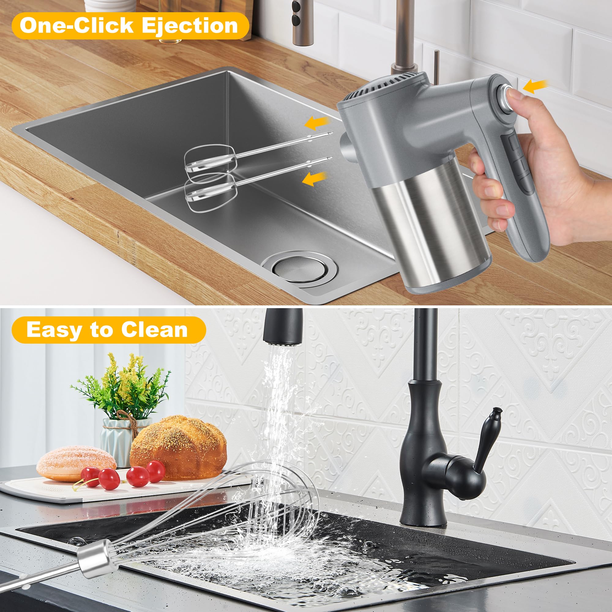 BinROC cordless hand mixer storage base keeps tools organized