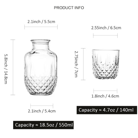 Binsakao diamond etched glass pattern close-up highlighting clarity and style.