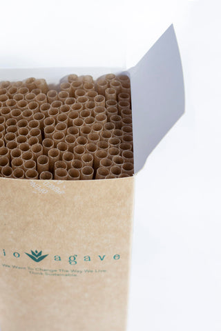  BIO AGAVE straw in a jar, 150-piece supply for events and gatherings