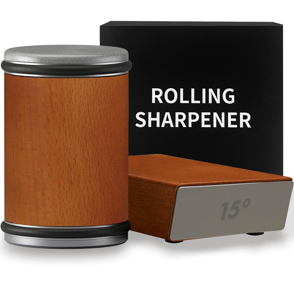 BIOBO rolling knife sharpener kit box presents premium packaging and gift appeal.