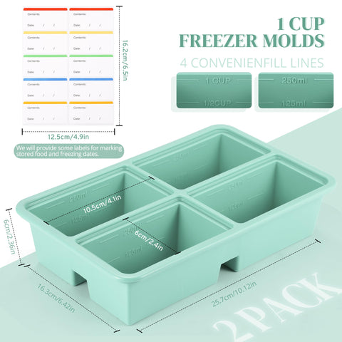 BIONMAPLE nested design saves freezer space when not in use.