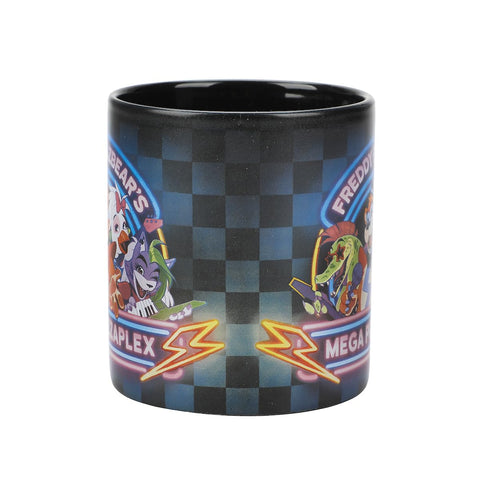 Bioworld Roxanne Wolf art supports comfortable, microwave-safe mug for daily beverages.