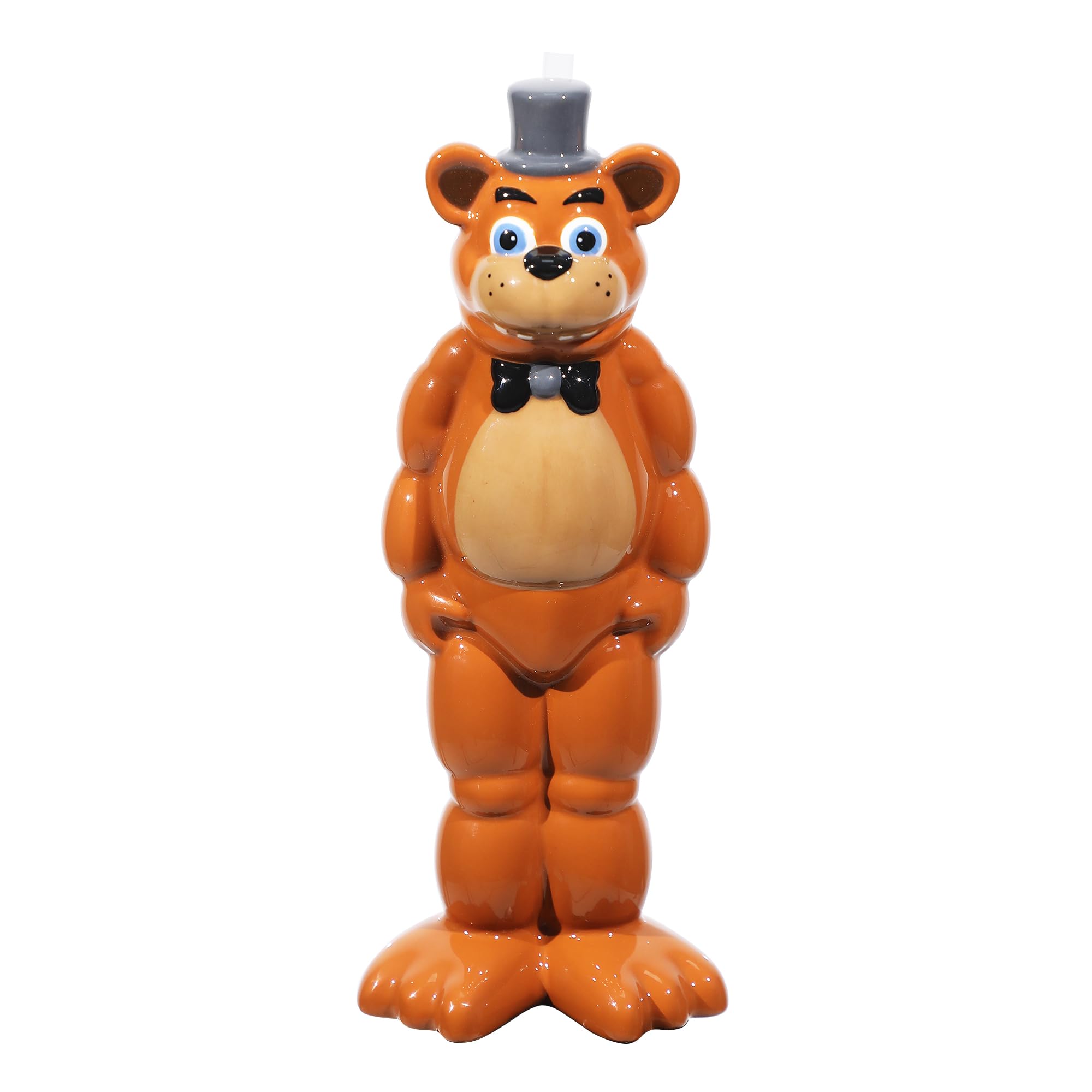 Bioworld Freddy Fazbear ceramic sipper front view with hand-painted details for display.