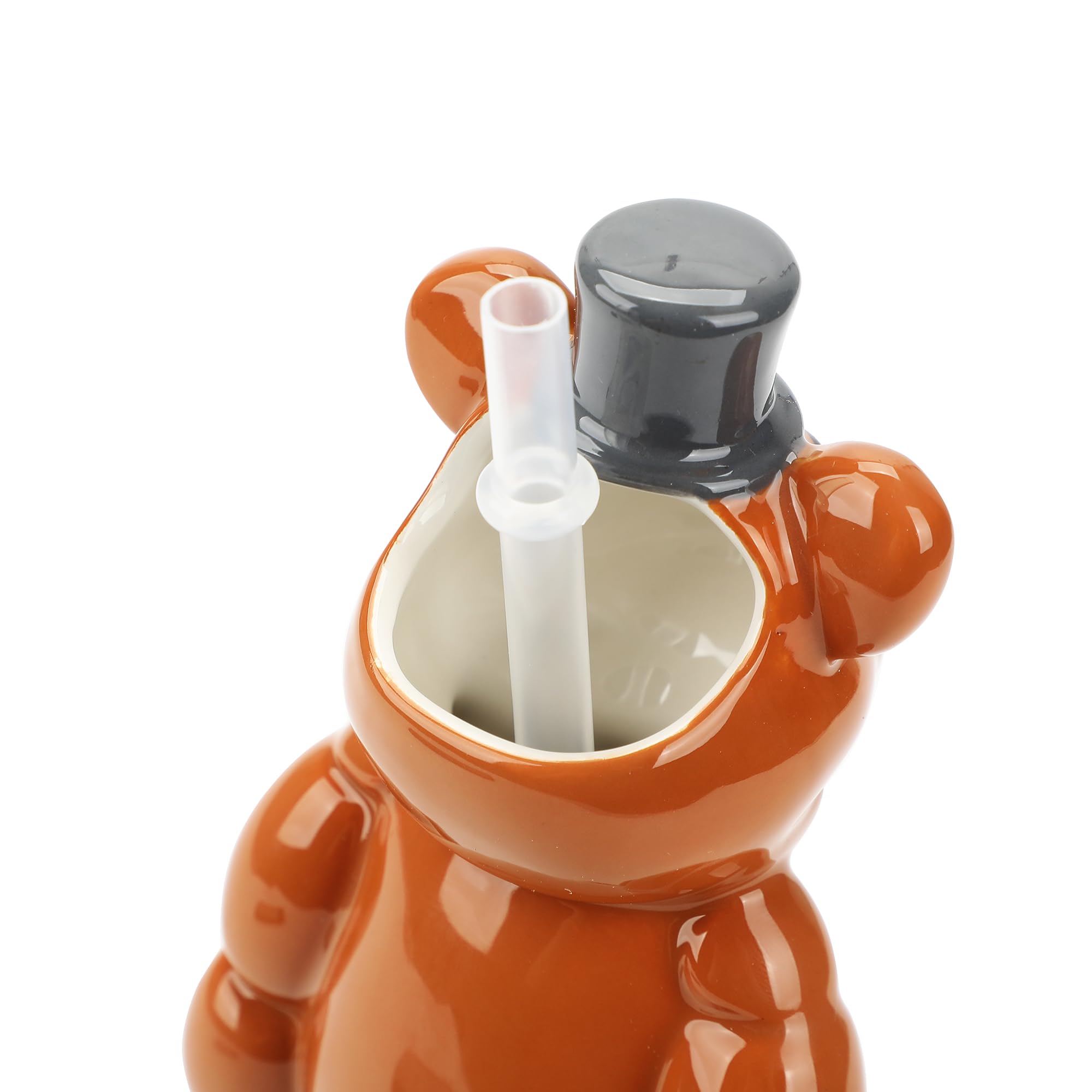 Bioworld Freddy Fazbear sipper side profile shows compact, portable design for daily use.