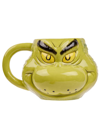 Bioworld Grinch mug is a collectible gift for holidays and desk decor.