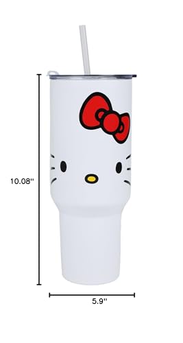 Bioworld Hello Kitty 40oz tumbler playful design adds personality.