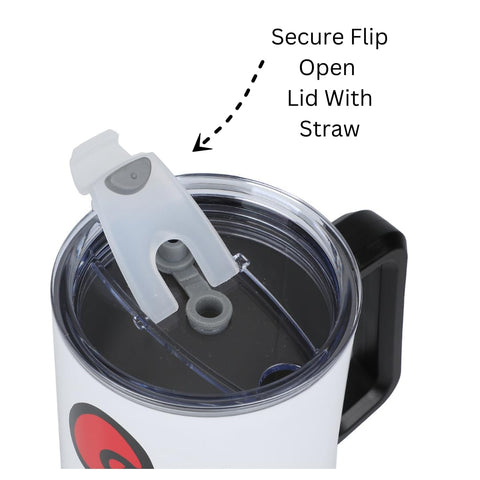 Bioworld Hello Kitty 40oz tumbler diameter 3.98 inches fits cup holders.