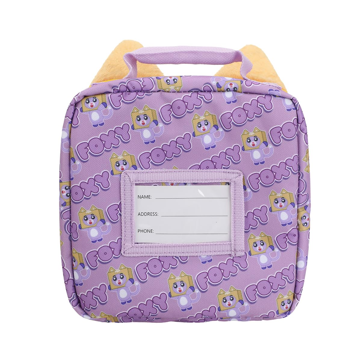 Bioworld Lankybox Foxy lunchbox embroidered detail adds textured charm