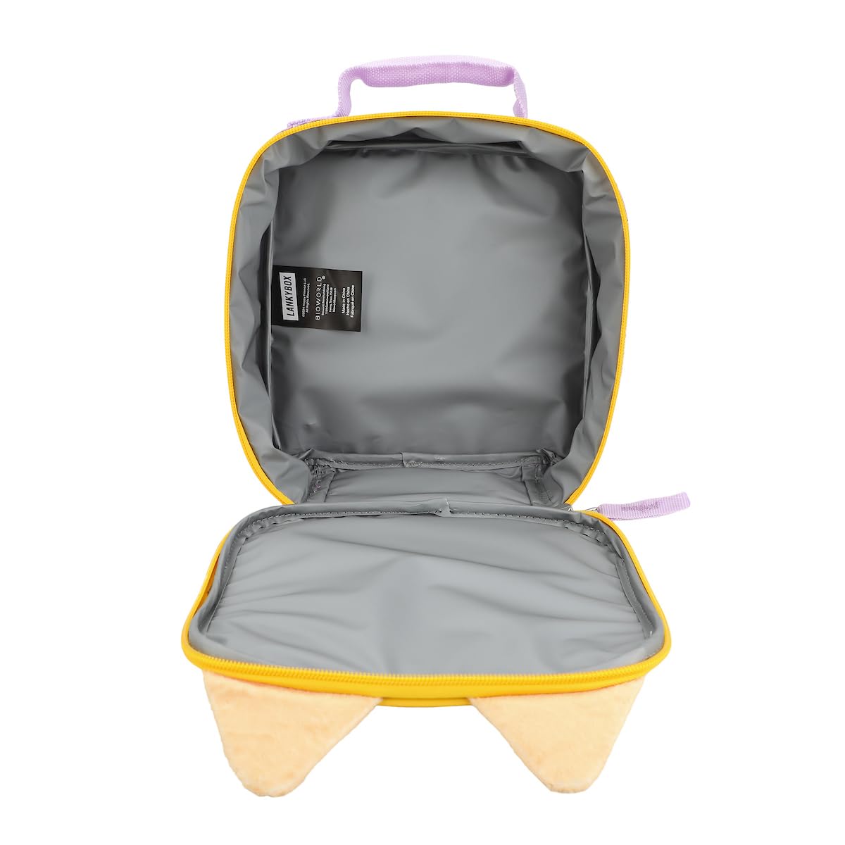 Bioworld Lankybox Foxy lunchbox zipper opening for secure storage