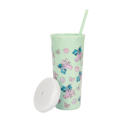 Bioworld Lilo Stitch wraparound 26oz tumbler with vibrant design for all-day hydration.