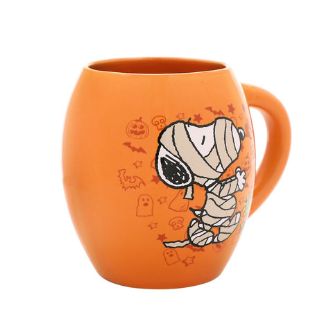 Bioworld Peanuts mug text closeup emphasizes So Cute It's Scary charm.